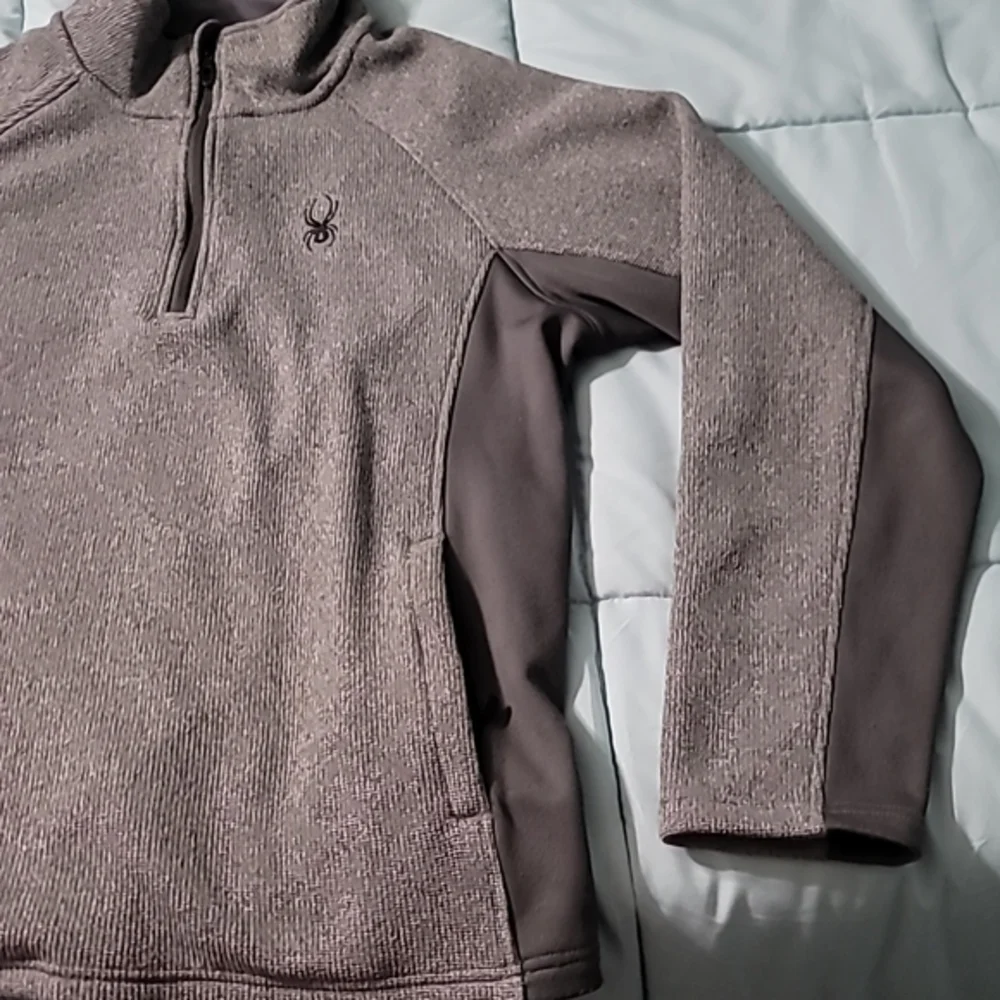 Spyder Boundless 1/4‎ Zip Pullover Grey Jacket Men's L NWOT Condition